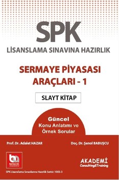  Akademi Eğitim SPF Sermaye Piyasası Araçları 1 Slayt Kitap