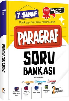 İsem Yayınları 7. Sınıf Paragraf Soru Bankası