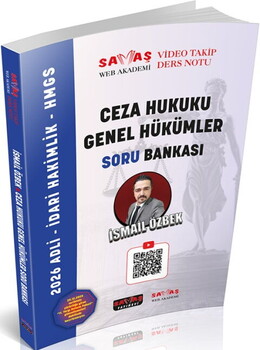  Savaş Yayınları 2026 Ceza Hukuku Genel Hükümler Soru Bankası