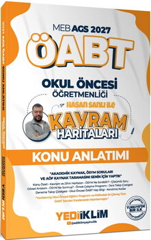 Yediiklim 2027 MEB AGS ÖABT Kavram Haritaları ile Okul Öncesi Öğretmenliği Konu Anlatımı