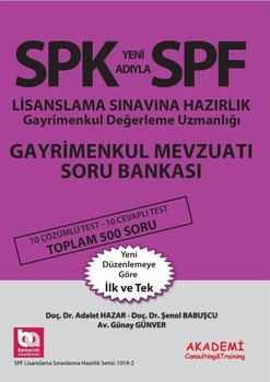  Akademi Eğitim SPK Gayrimenkul Mevzuatı Soru Bankası
