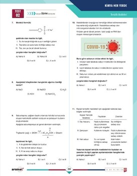  Aromat Yayınları TYT Kimya Soru Bankası