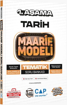 Çap Yayınları Üniversiteye Hazırlık Tarih Ders Platosu Maarif Modeli Tematik Soru Bankası 1. Aşama