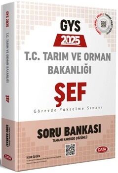  Data Yayınları 2025 GYS Tarım ve Orman Bakanlığı Şef Soru Bankası