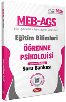  Data Yayınları 2026 MEB AGS Eğitim Bilimleri Öğrenme Psikolojisi Tamamı Çözümlü Soru Bankası