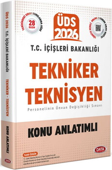  Data Yayınları 2026 T.C. İçişleri Bakanlığı Tekniker ve Teknisyen Konu Anlatımlı