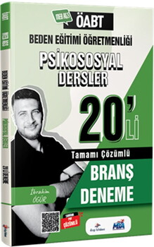Dizgi Kitap 2026 MEB AGS ÖABT Beden Eğitimi Psikososyal Dersler Tamamı PDF Çözümlü 20 li Branş Deneme