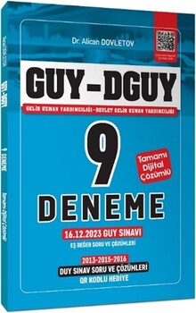 Yönerge Yayınları GUY DGUY Gelir Uzman Yardımcılığı 9 Deneme Eş Değer Çıkmış Sorular Çözümlü
