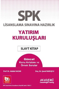  Akademi Eğitim SPF Yatırım Kuruluşları Slayt Kitap