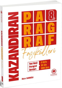  Çanta Yayınları 8. Sınıf Kazandıran Paragraf Fasikülleri