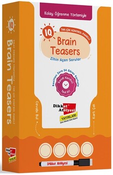  Dikkat Atölyesi Yayınları Bilsem ve Kanguru Matematik Sınavı için IQ Brain Teasers Zihin Açan Sorular