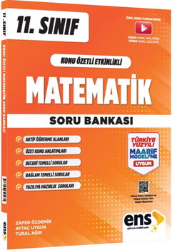 ENS Yayıncılık 11. Sınıf Matematik Maarif Konu Özetli Etkinlikli Soru Bankası