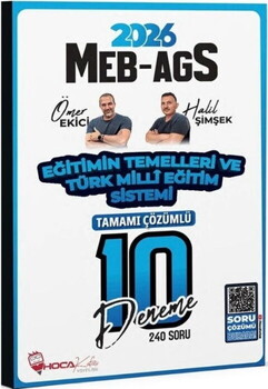  Hoca Kafası 2026 MEB AGS Eğitimin Temelleri ve Türk Milli Eğitim Sistemi 10 Deneme