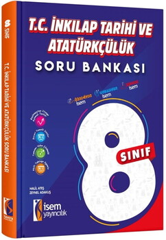  İsem Yayınları 8. Sınıf T.C. İnkılap Tarihi ve Atatürkçülük Soru Bankası