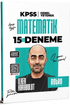  Retro Yayıncılık KPSS Matematik Genel Yetenek 15 li Deneme