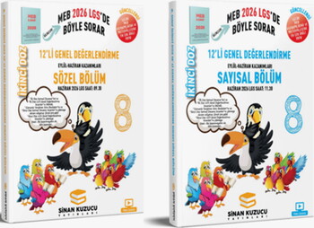  Sinan Kuzucu 2026 8. Sınıf İkinci Doz 12 li Değerlendirme Sınav Seti