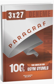 Anla Kazan Yayınları Tüm Sınavlar İçin 3x27 Paragraf Deneme
