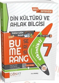  Günay Yayınları 7. Sınıf Din Kültürü ve Ahlak Bilgisi Bumerang Soru Bankası