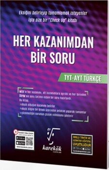  Karekök Yayınları TYT AYT Türkçe Her Kazanımdan Bir Soru Bankası