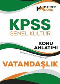  Master Work KPSS Genel Kültür Vatandaşlık Konu Anlatımı