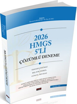  Savaş Yayınları 2026 HUKAL HMGS 5 li Çözümlü Deneme
