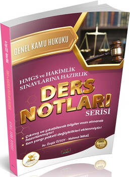 Savaş Yayınları HUKAL HMGS HAKİMLİK Genel Kamu Hukuku Ders Notları