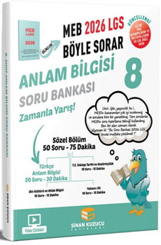  Sinan Kuzucu 2026 8. Sınıf LGS Anlam Bilgisi MEB Böyle Sorar Soru Bankası