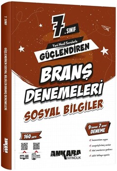  Ankara Yayıncılık 7. Sınıf Sosyal Bilgiler Güçlendiren Branş Denemeleri