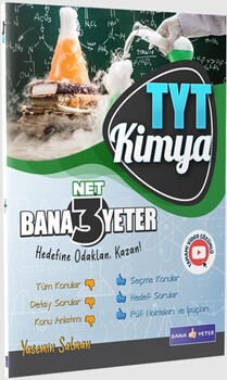  Bana Yeter Yayınları TYT Kimya Bana 3 Net Yeter