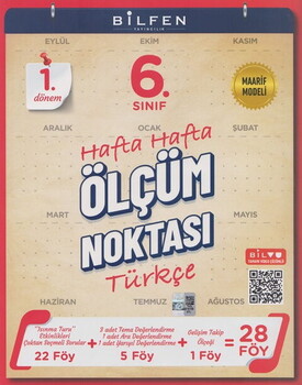 Bilfen Yayıncılık 6. Sınıf Türkçe Maarif Ölçüm Noktası 1. Dönem