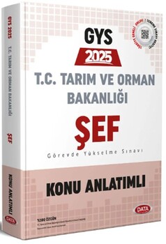  Data Yayınları 2025 GYS Tarım ve Orman Bakanlığı Şef Konu Anlatımlı
