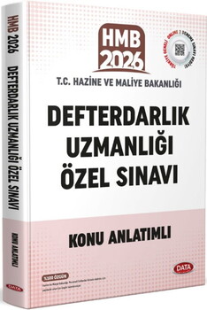  Data Yayınları 2026 T.C. Hazine ve Maliye Bakanlığı Defterdarlık Uzmanlığı Özel Sınavı Konu Anlatımlı