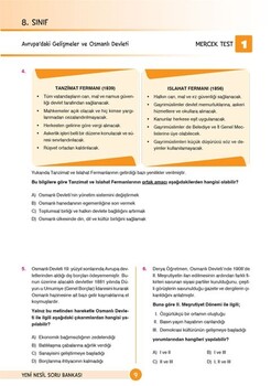 Dikkat Atölyesi Yayınları 8. Sınıf LGS T.C. İnkılap Tarihi ve Atatürkçülük Yeni Nesil Soru Bankası