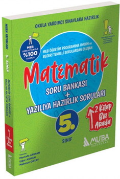  Muba Yayınları 5. Sınıf Matematik Soru Bankası Yazılıya Hazırlık Soruları