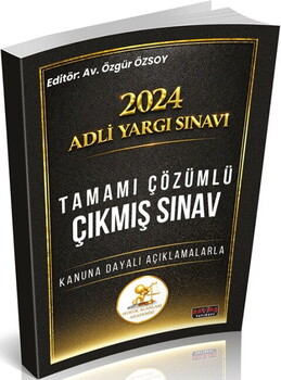  Savaş Yayınları 2024 Adli Yargı Sınavı HUKAL Tamamı Çözümlü Çıkmış Sınav Soruları