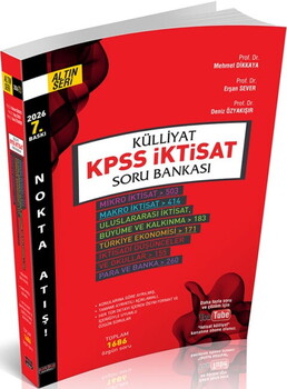  Savaş Yayınları Külliyat KPSS İktisat Soru Bankası