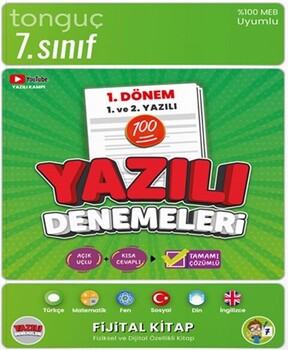  Tonguç Akademi 7. Sınıf Yazılı Denemeleri 1. Dönem 1 ve 2. Yazılı