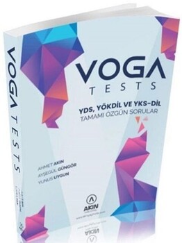  Akın Publishing Yayınları YDS YKSDİL YÖKDİL Voga Tests Soru Bankası