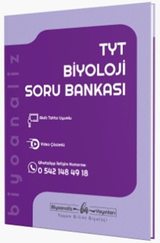  Biyoanaliz Yayınları TYT Biyoloji Soru Bankası