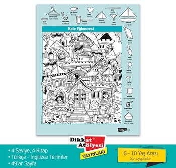  Dikkat Atölyesi Yayınları Hidden Pictures Gizli Resimler 4 lü Set
