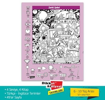  Dikkat Atölyesi Yayınları Hidden Pictures Gizli Resimler 4 lü Set