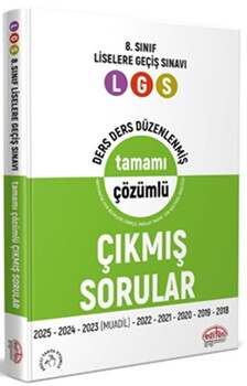  Editör Yayınları 8. Sınıf LGS Çıkmış Sorular ve Çözümleri