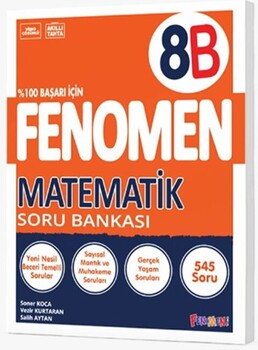  Fenomen Okul Yayınları 8. Sınıf LGS Fenomen Matematik B Soru Bankası