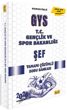  Makro Kitabevi T.C. Gençlik ve Spor Bakanlığı GYS Şef Tamamı Çözümlü Soru Bankası