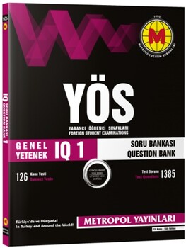  Metropol Yayınları YÖS IQ Soru Bankası 1