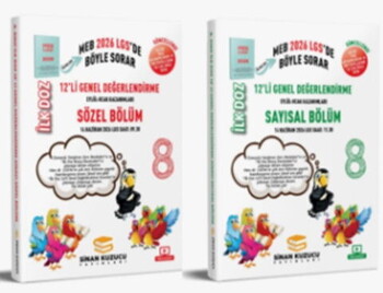  Sinan Kuzucu 2026 8. Sınıf İlk Doz 12 li Değerlendirme Sınav Seti