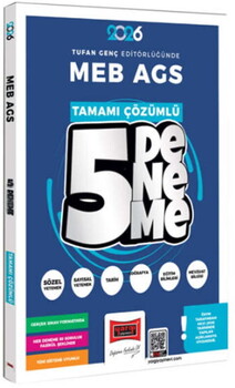  Yargı Yayınları 2026 MEB AGS Tüm Dersler Tamamı Çözümlü 5 Deneme Sınavı