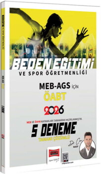 Yargı Yayınları 2026 ÖABT MEB AGS Beden Eğitimi ve Spor Öğretmenliği Tamamı Çözümlü 5 Deneme