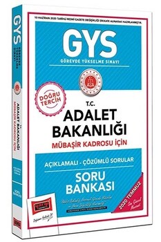  Yargı Yayınları GYS T.C. Adalet Bakanlığı Mübaşir Kadrosu İçin Açıklamalı Soru Bankası