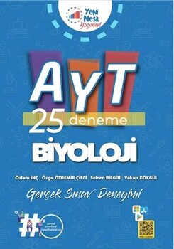  Yeni Nesil Yayınları AYT Biyoloji 25 Deneme